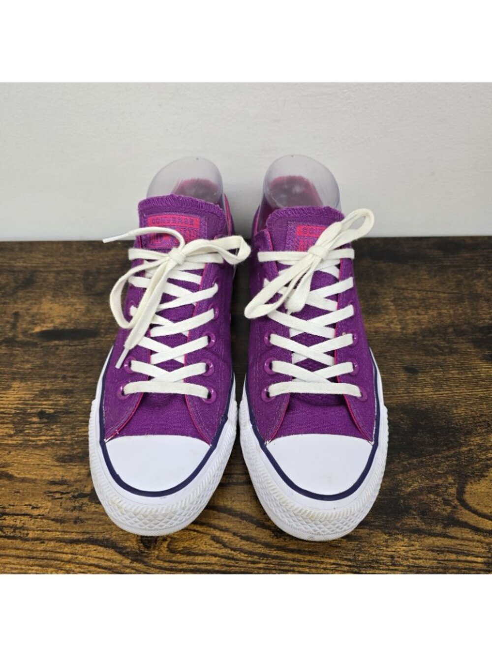 Converse All Star Shoes Womens Size 8 Mens 5.5 Canvas Lace Up Sneakers Purple - Picture 4 of 8